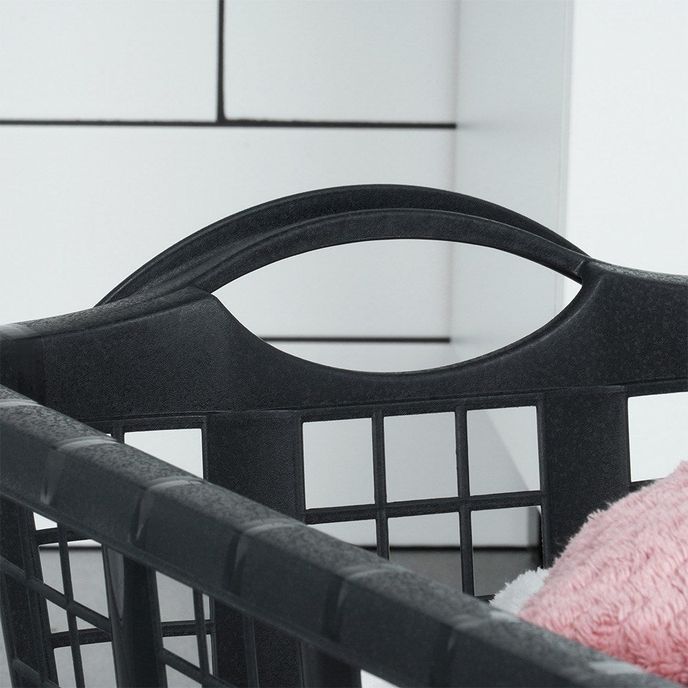 Black Laundry Basket in Light and Durable Material