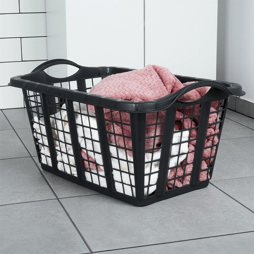 Black Laundry Basket in Light and Durable Material