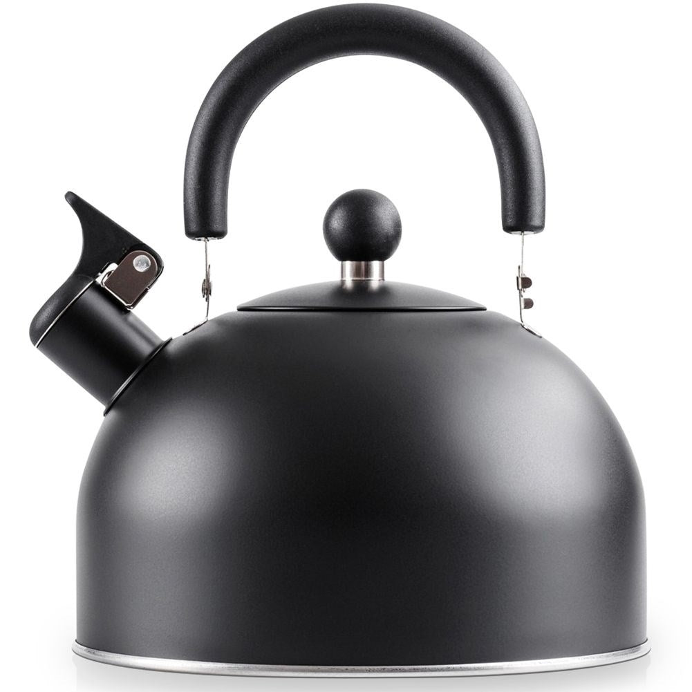 Black Matt Kettle with Whistle for All Stoves