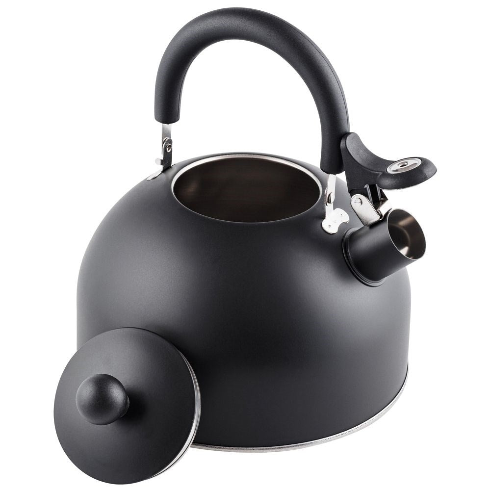 Black Matt Kettle with Whistle for All Stoves