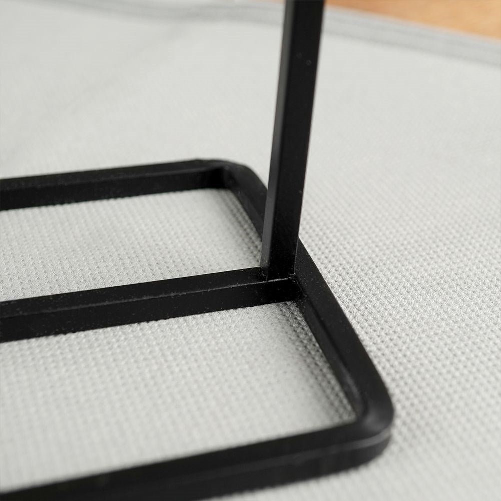 Black Metal Candle Holder for 4 Long Candles - Industrial Style