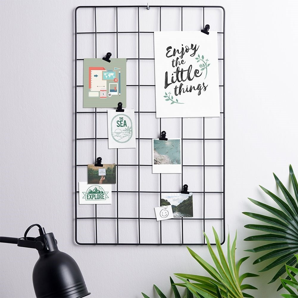 Black Metal Grid for Decoration and Organization