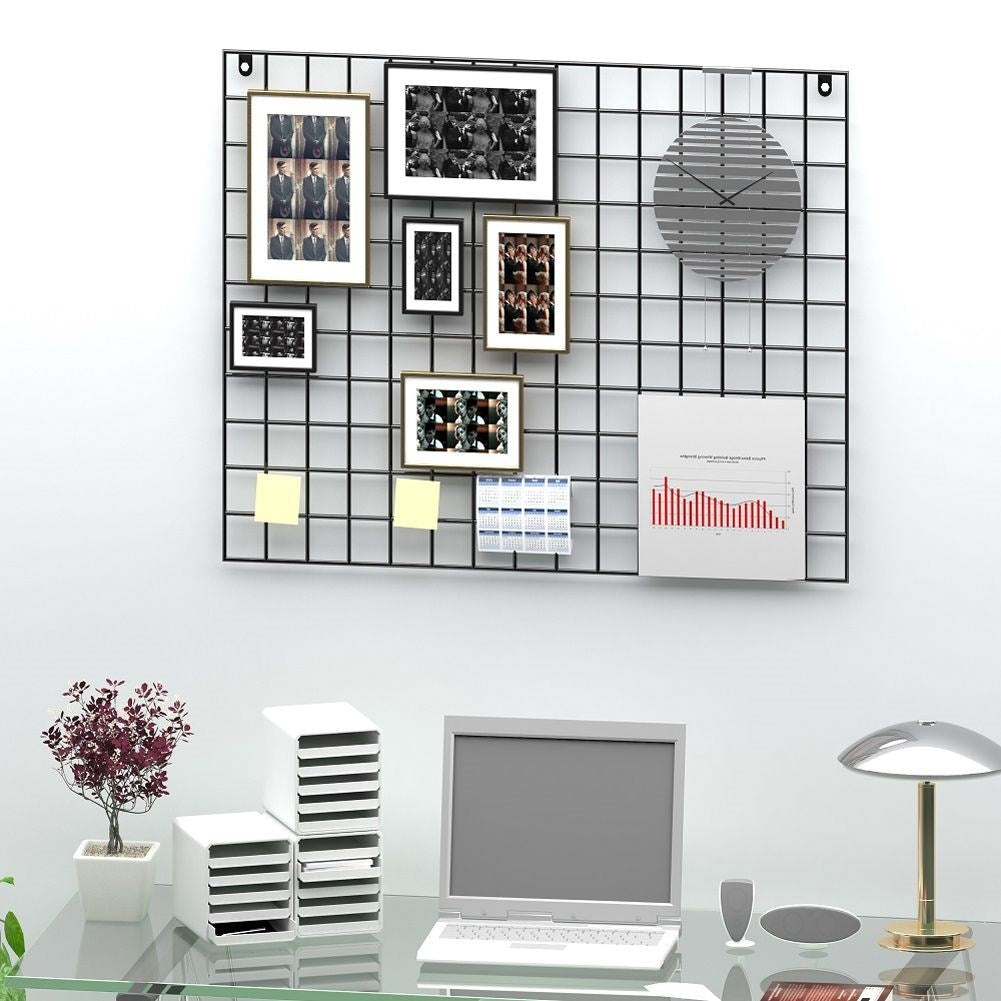 Black Metal Grid for Photo Hanging and Decoration