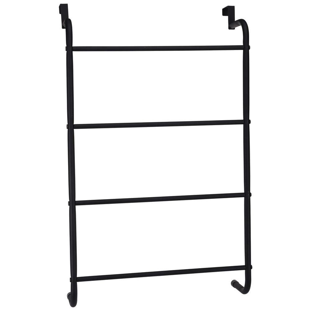 Black Metal Hanger for Doors and Small Spaces