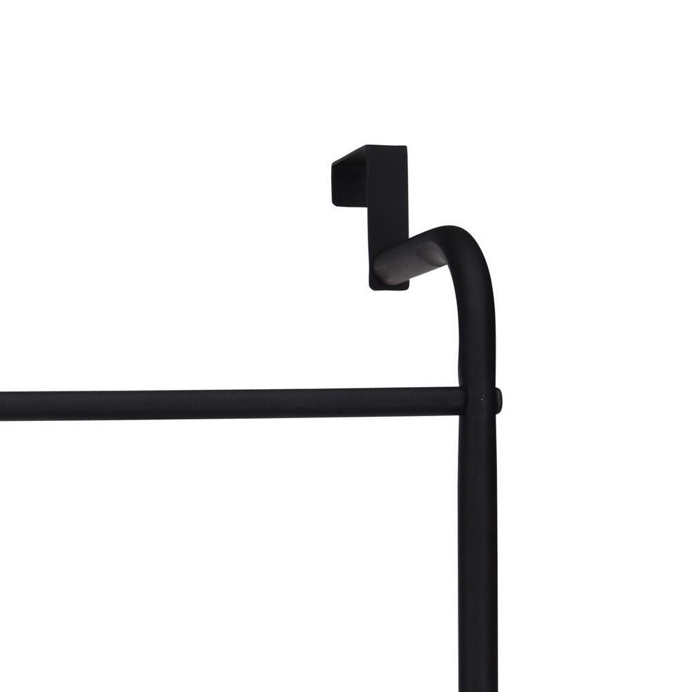 Black Metal Hanger for Doors and Small Spaces