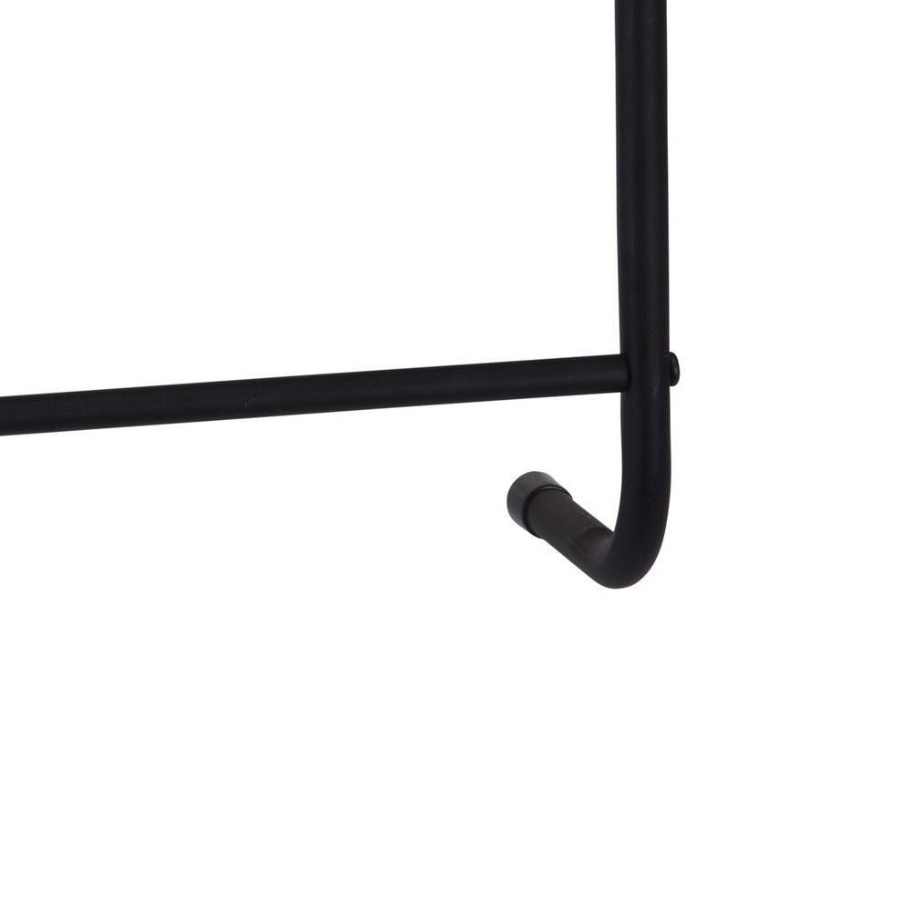 Black Metal Hanger for Doors and Small Spaces