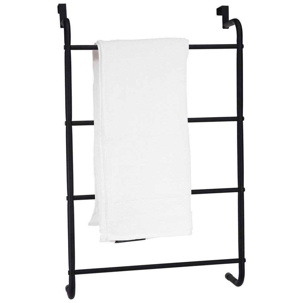 Black Metal Hanger for Doors and Small Spaces