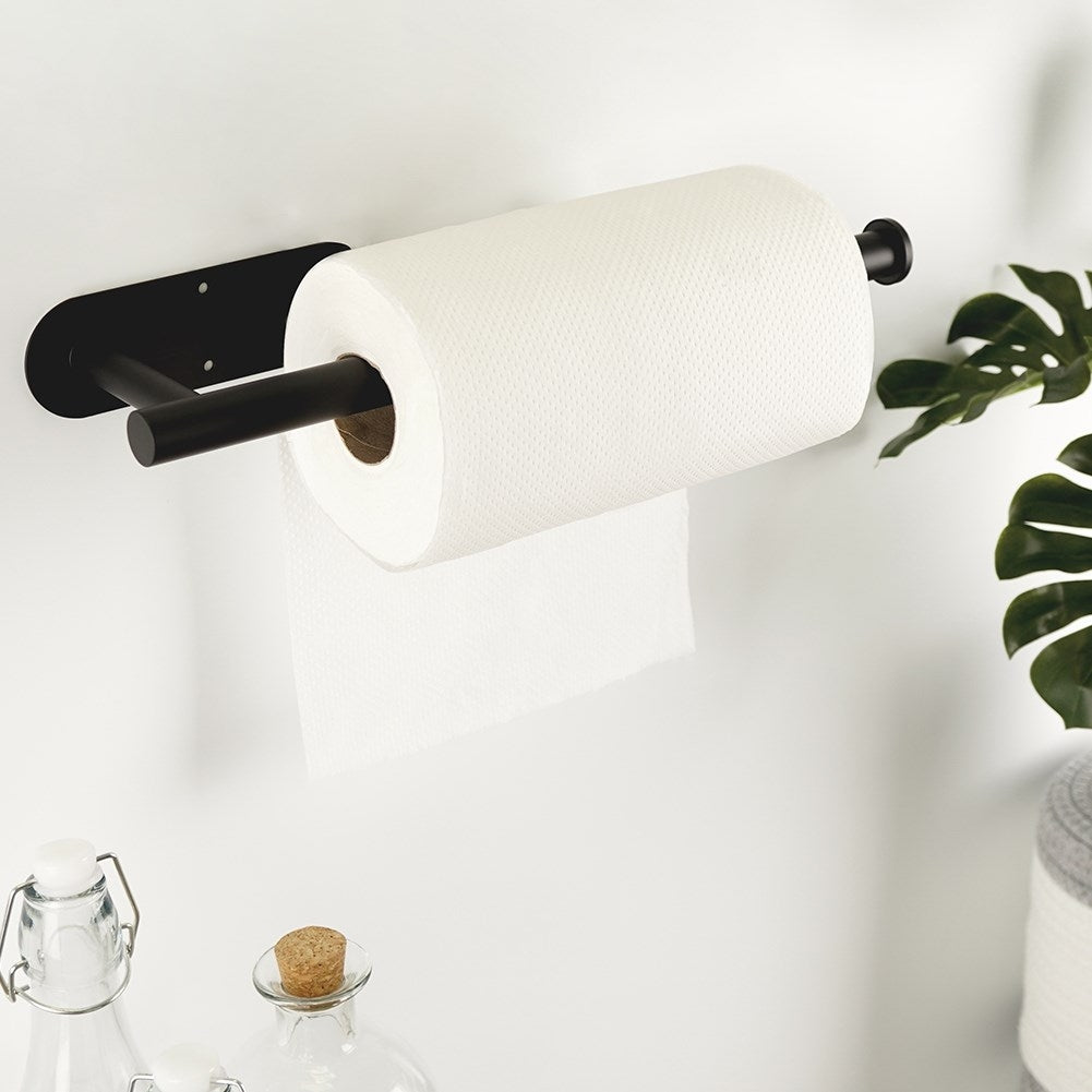 Black Metal Kitchen Hanger for Paper Towels