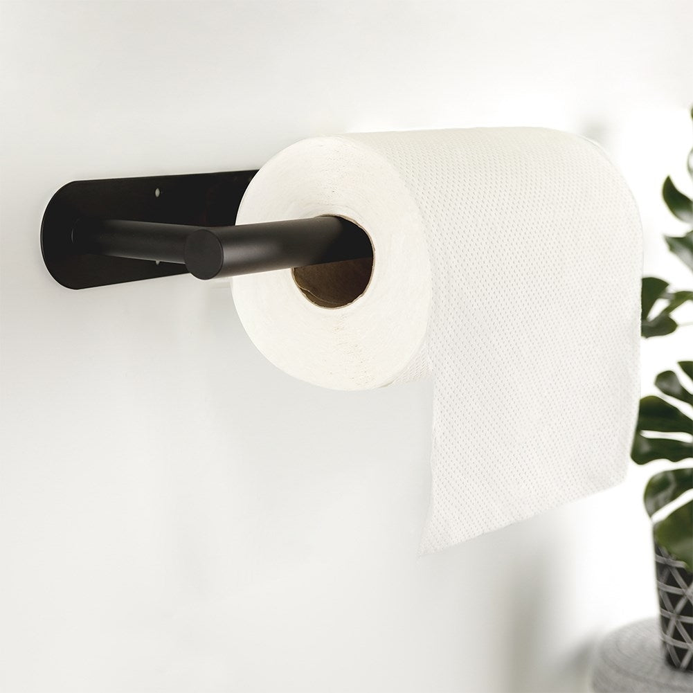 Black Metal Kitchen Hanger for Paper Towels