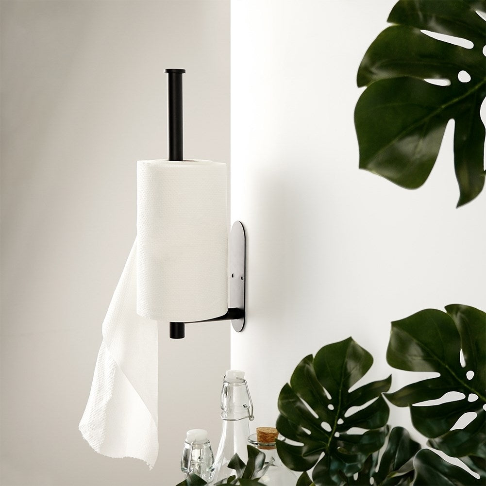 Black Metal Kitchen Hanger for Paper Towels