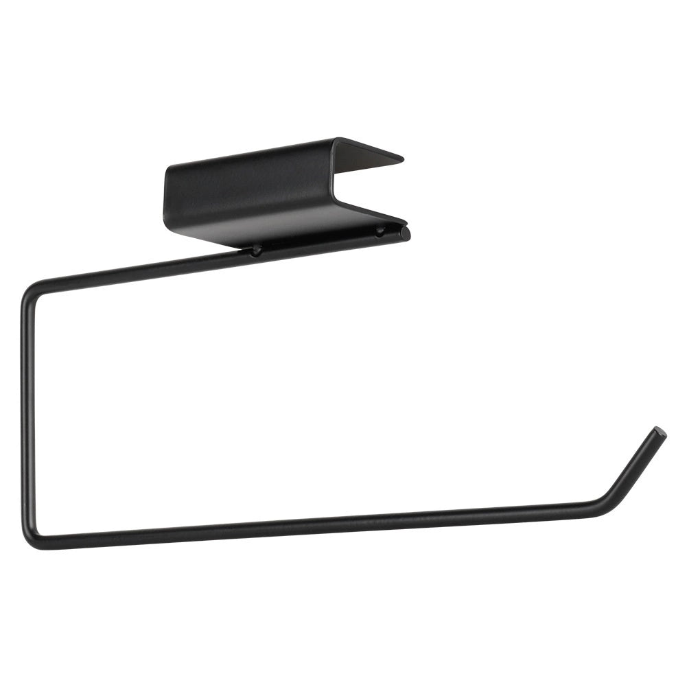 Black Metal Paper Towel Holder, 30x4.5x13 cm