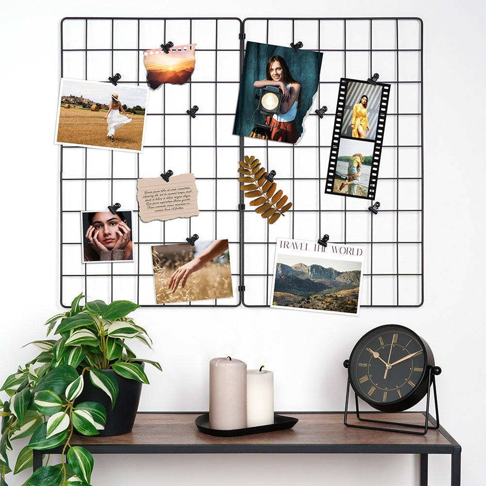 Black Metal Photo Grid 58x72 cm