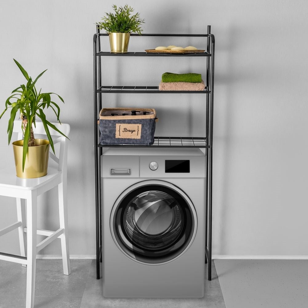 Black Metal Shelf for Bathroom - LOFT design and Functional