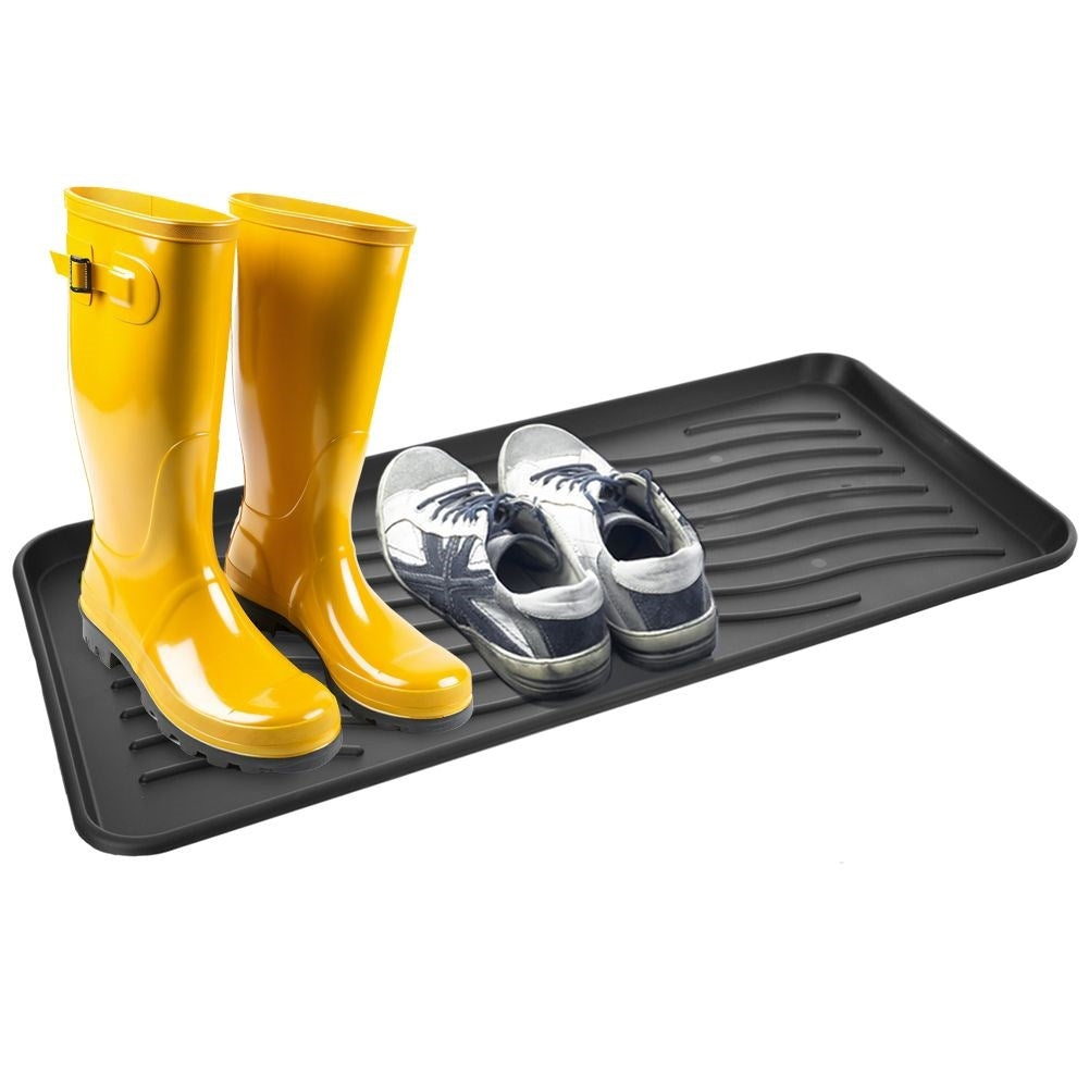 Black Plastic Shoe Rack - Keep the Floor Clean Rainy Days
