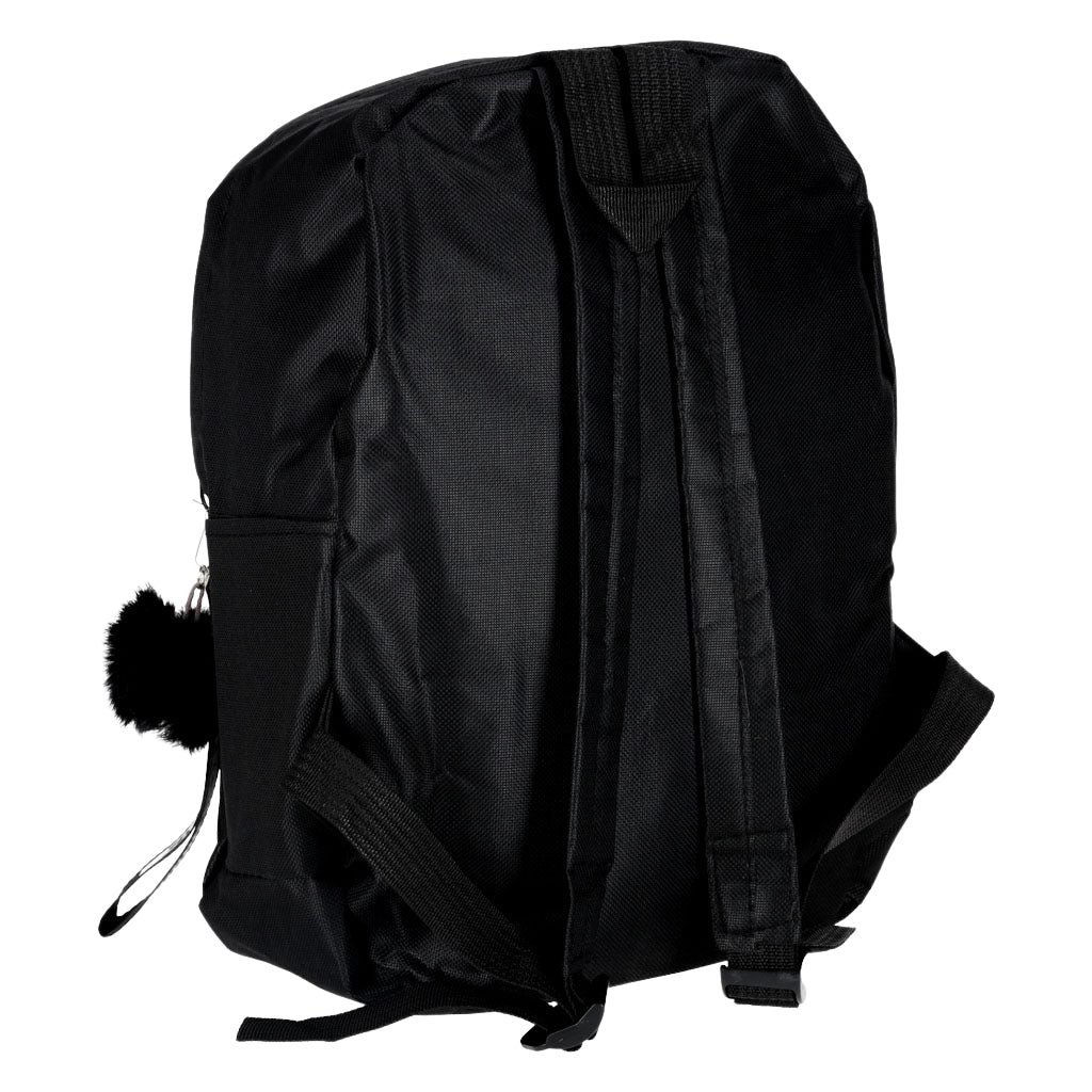 Black School Backpack, Single Compartment