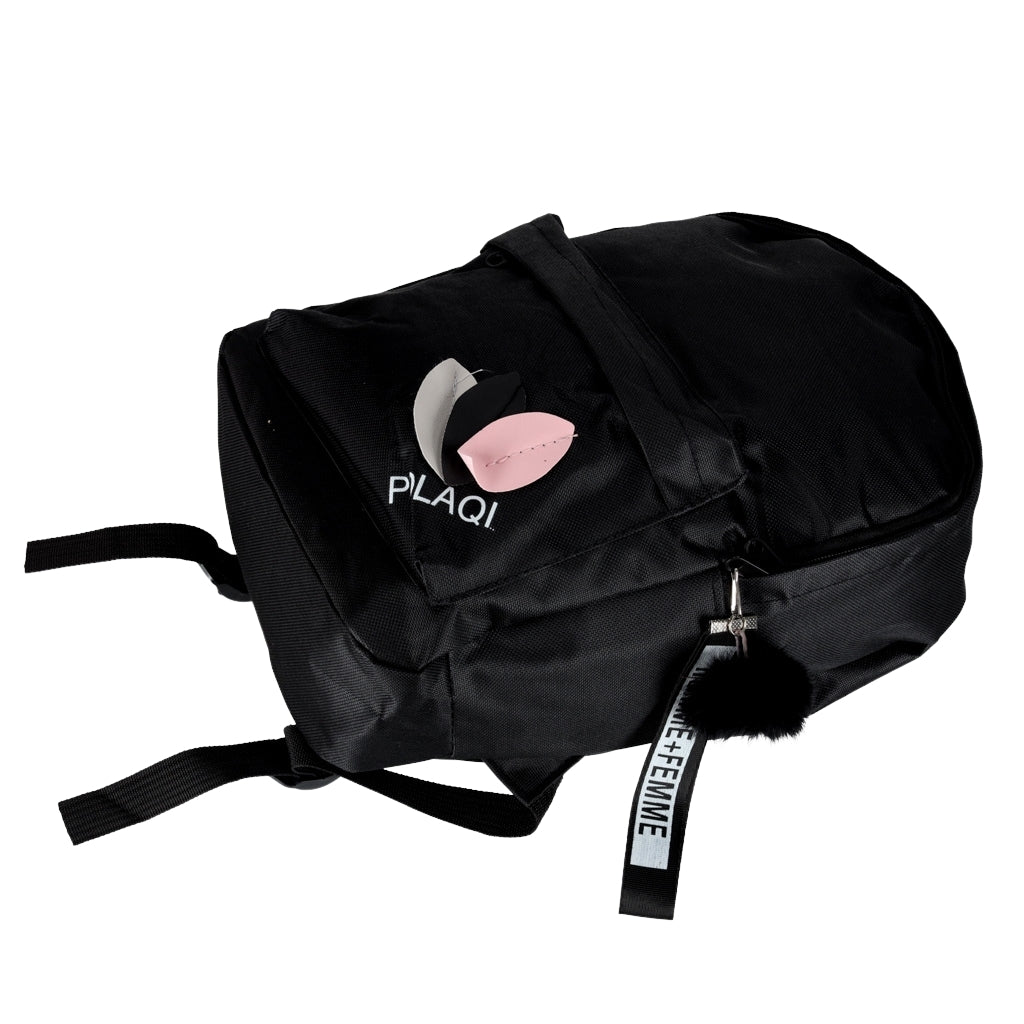 Black School Backpack, Single Compartment