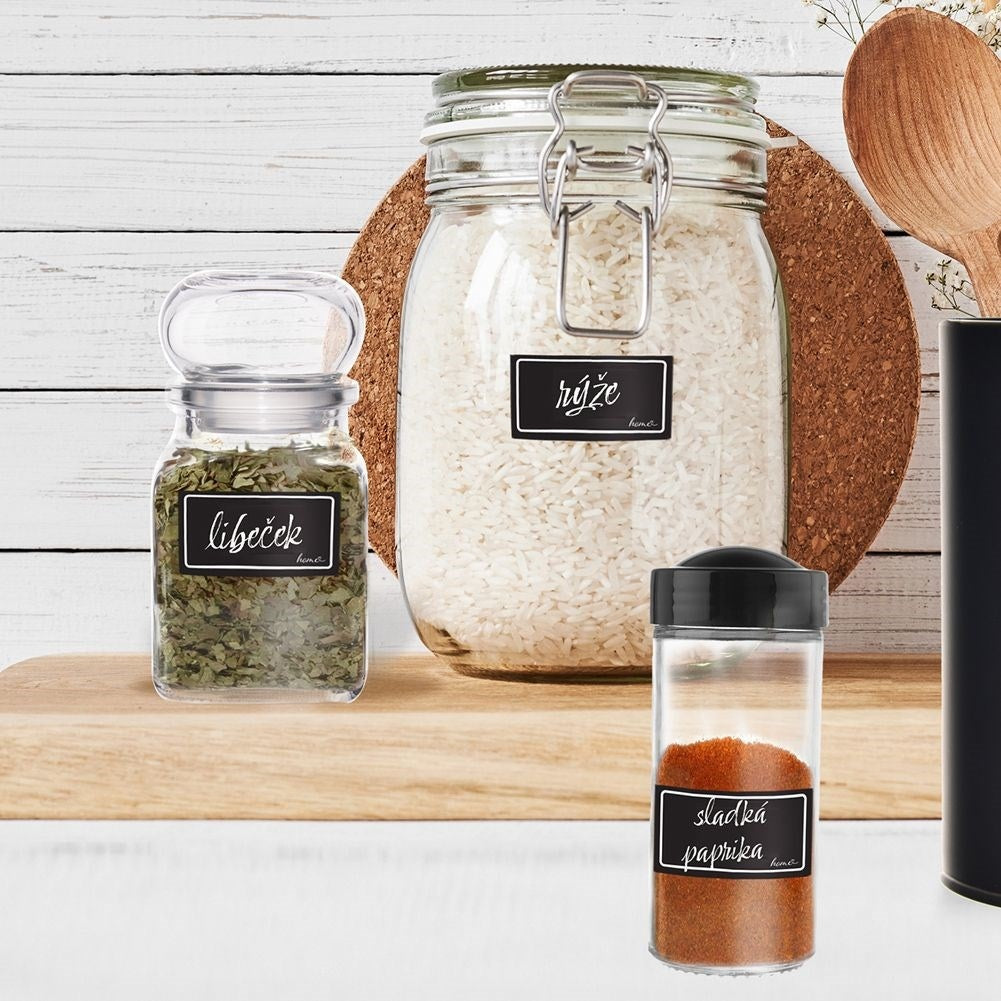 Black Self-Adhesive Labels - Label Preserves & Condiments