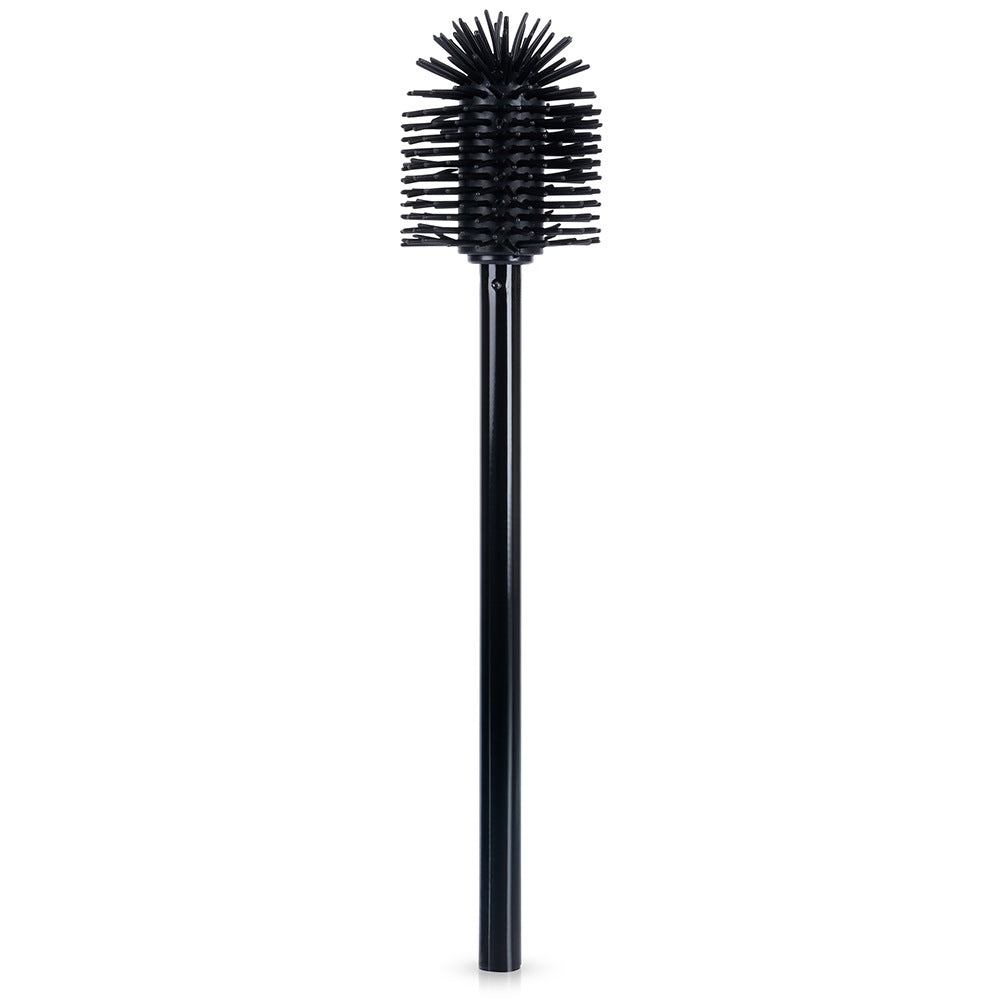 Black Silicone Toilet Brush with Spare, 35 cm