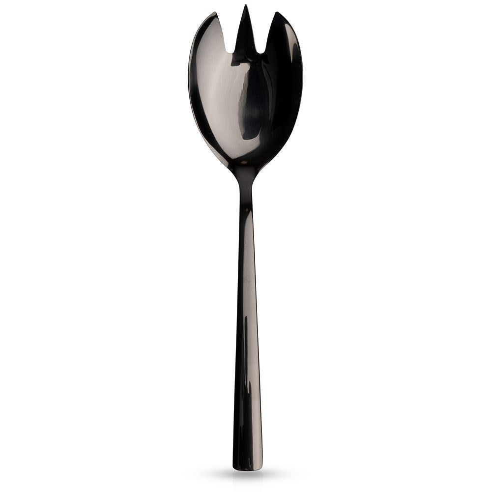 Black Stainless Salad Spoon - Stylish and dishwasher safe