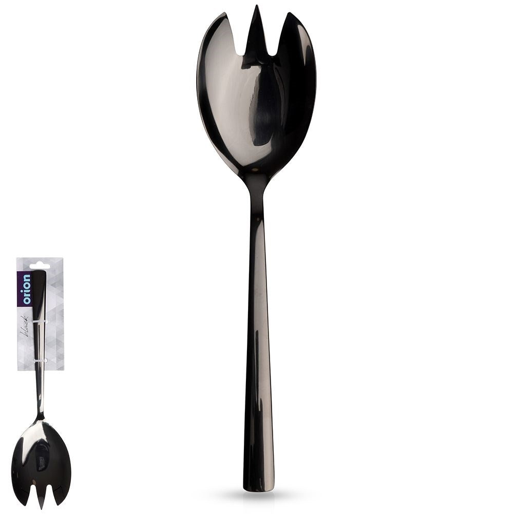 Black Stainless Salad Spoon - Stylish and dishwasher safe