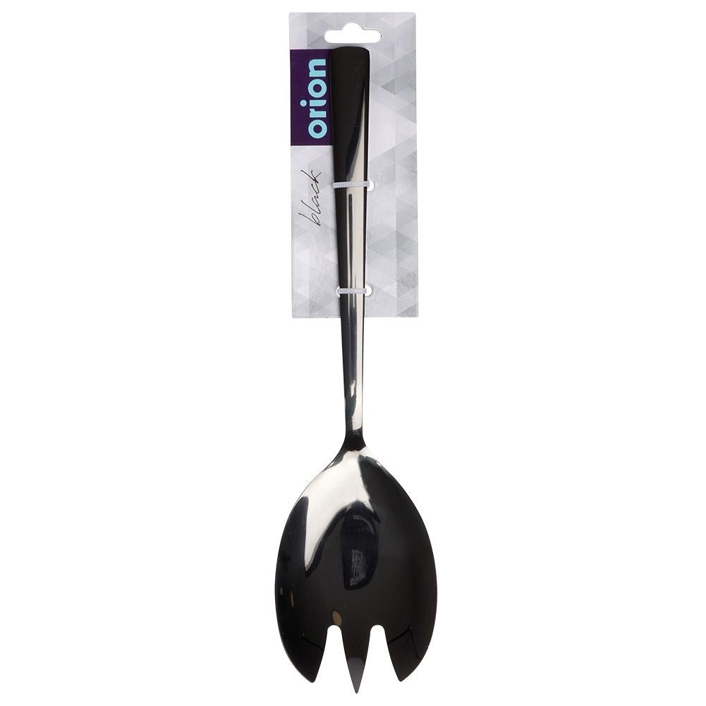 Black Stainless Salad Spoon - Stylish and dishwasher safe