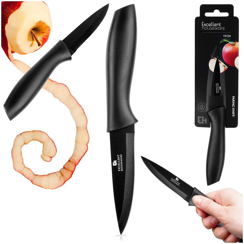 Black Steel Paring Knife 19 cm