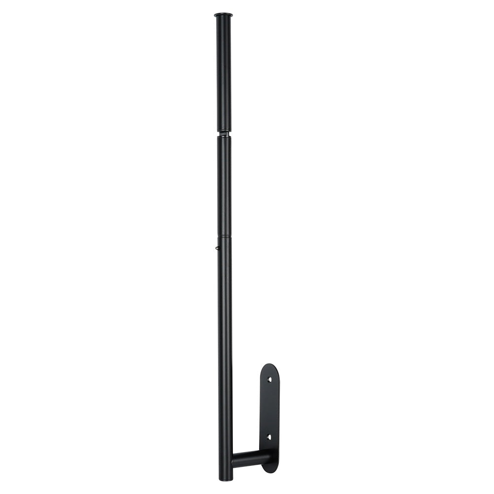 Black Steel Toilet Paper Holder, 46.5 cm