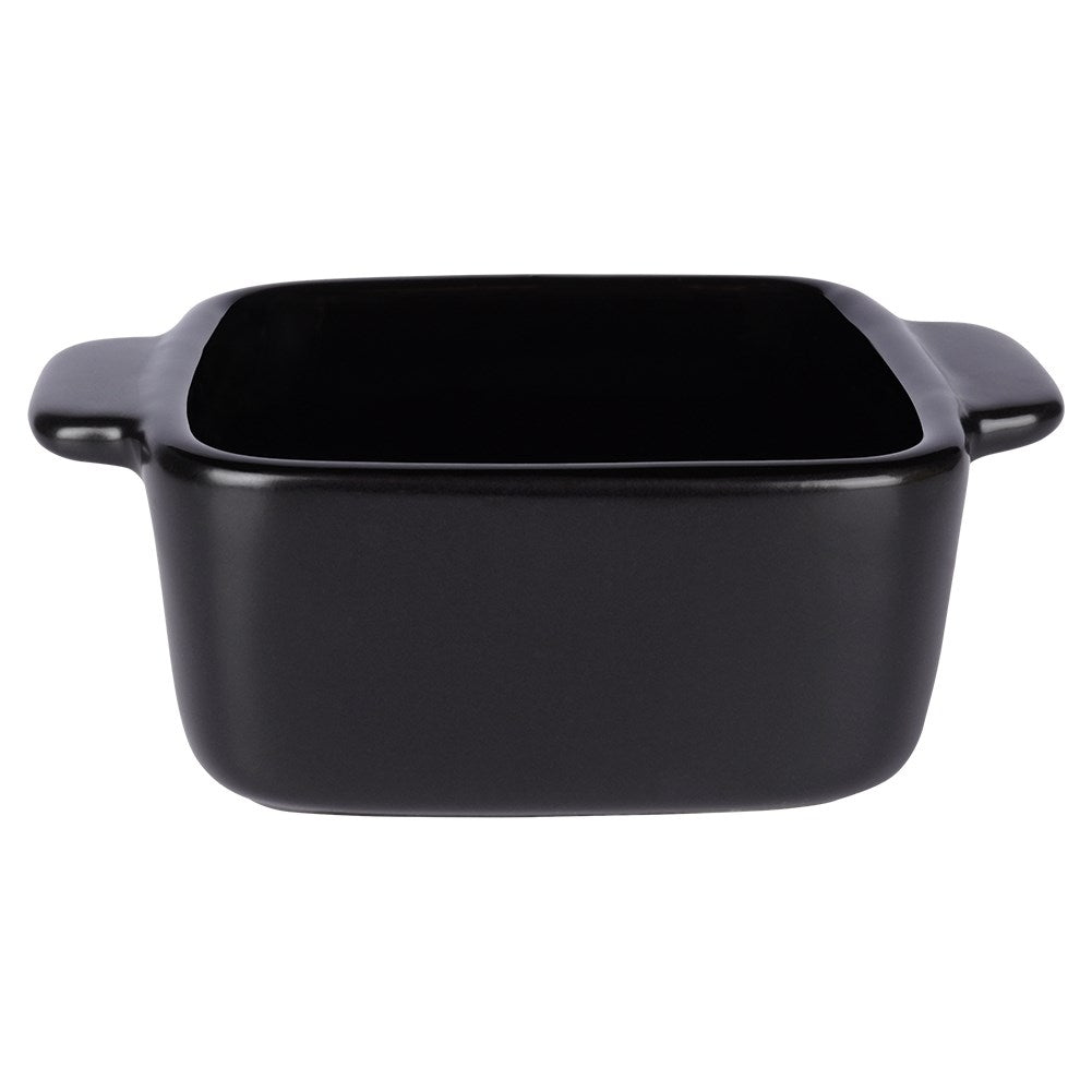 Black Stoneware Baking Dish - 80 ml Capacity, Versatile and Stylish