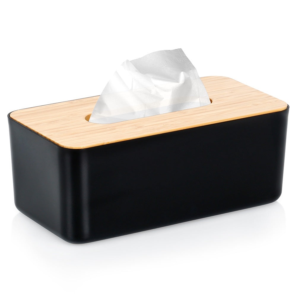 Black Tissue Box Holder, 24x13x9.5 cm