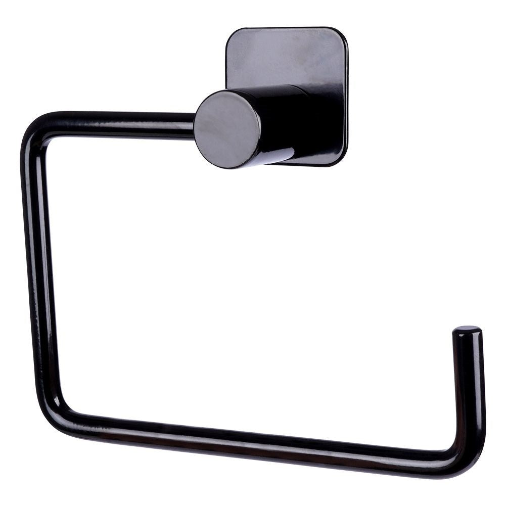 Black Toilet Roll Holder in Steel - Stylish Design