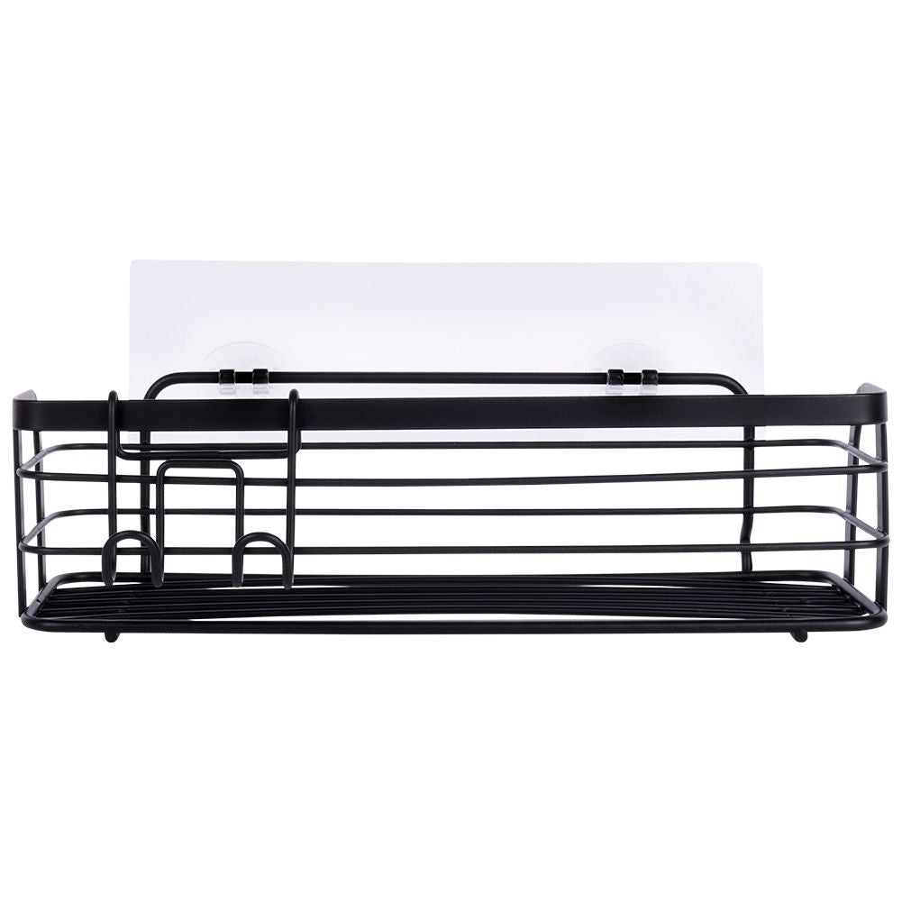 Black Wall Shelf for Bathroom - Simple Installation in Shower