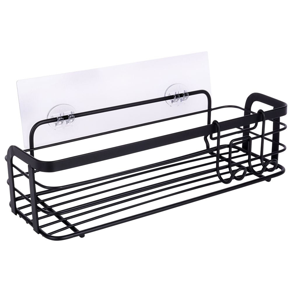 Black Wall Shelf for Bathroom - Simple Installation in Shower