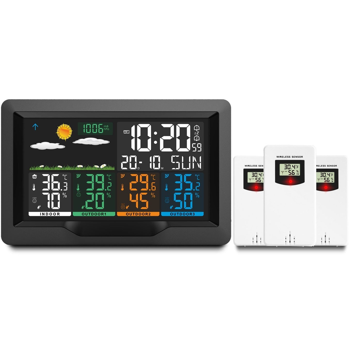 Black Weather Station with Display BD-904