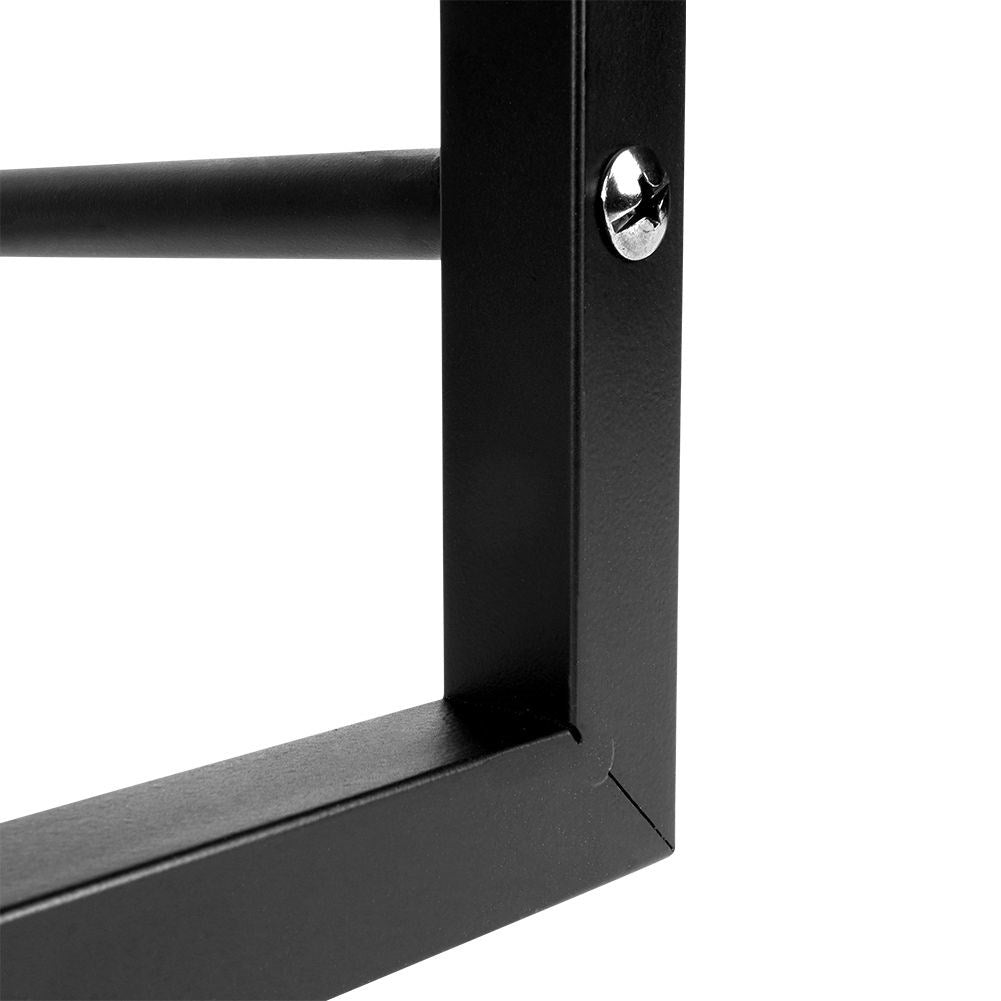 Black Wood Rack in Loft Style - Unique Decoration and Storage