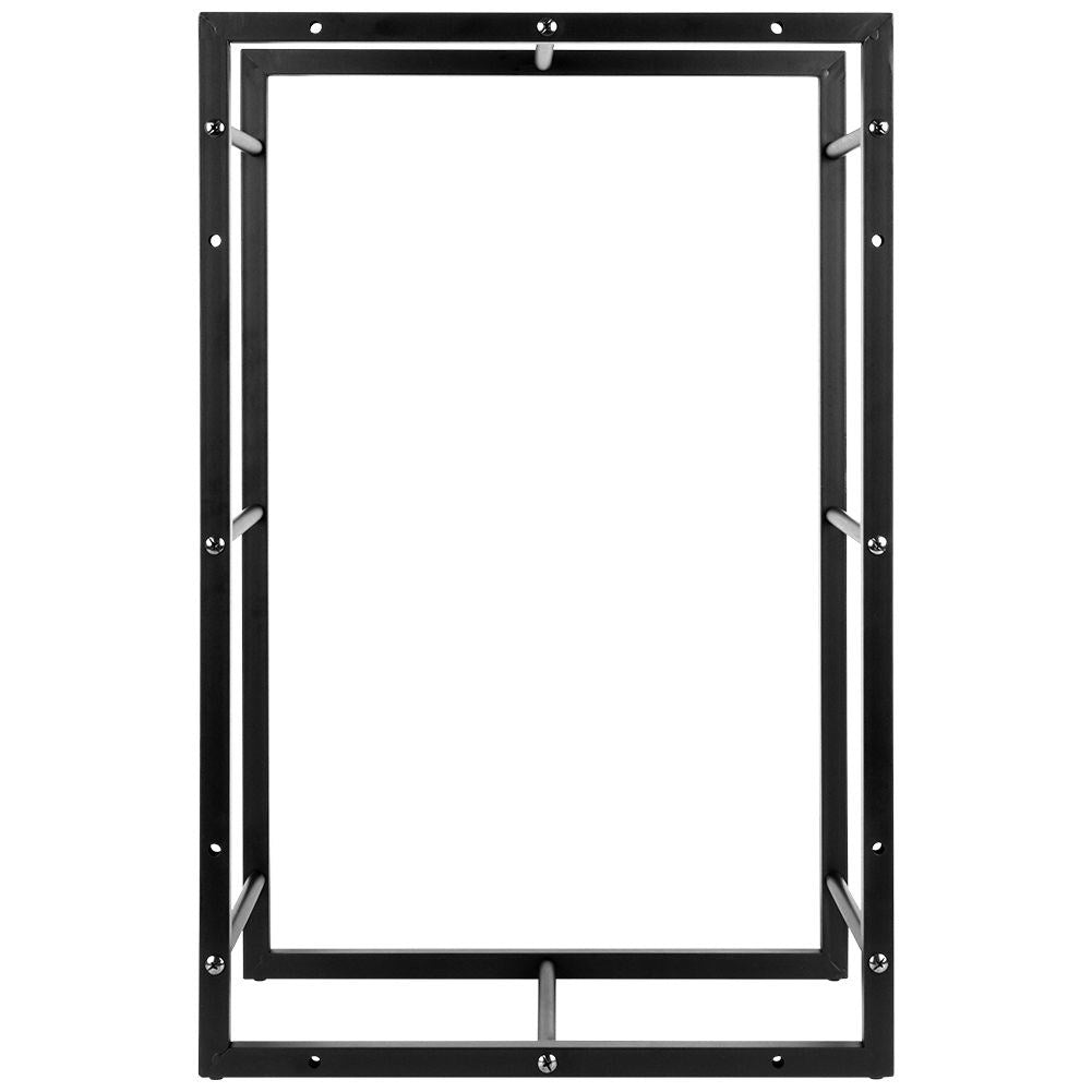 Black Wood Rack in Loft Style - Unique Decoration and Storage