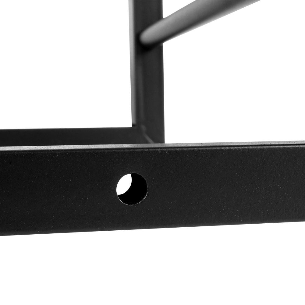 Black Wood Rack in Loft Style - Unique Decoration and Storage