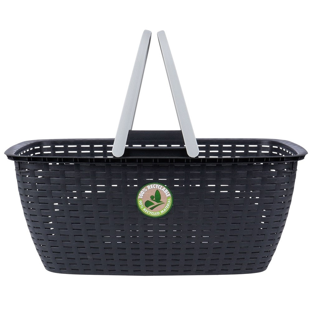 Black and durable laundry basket for easy transport