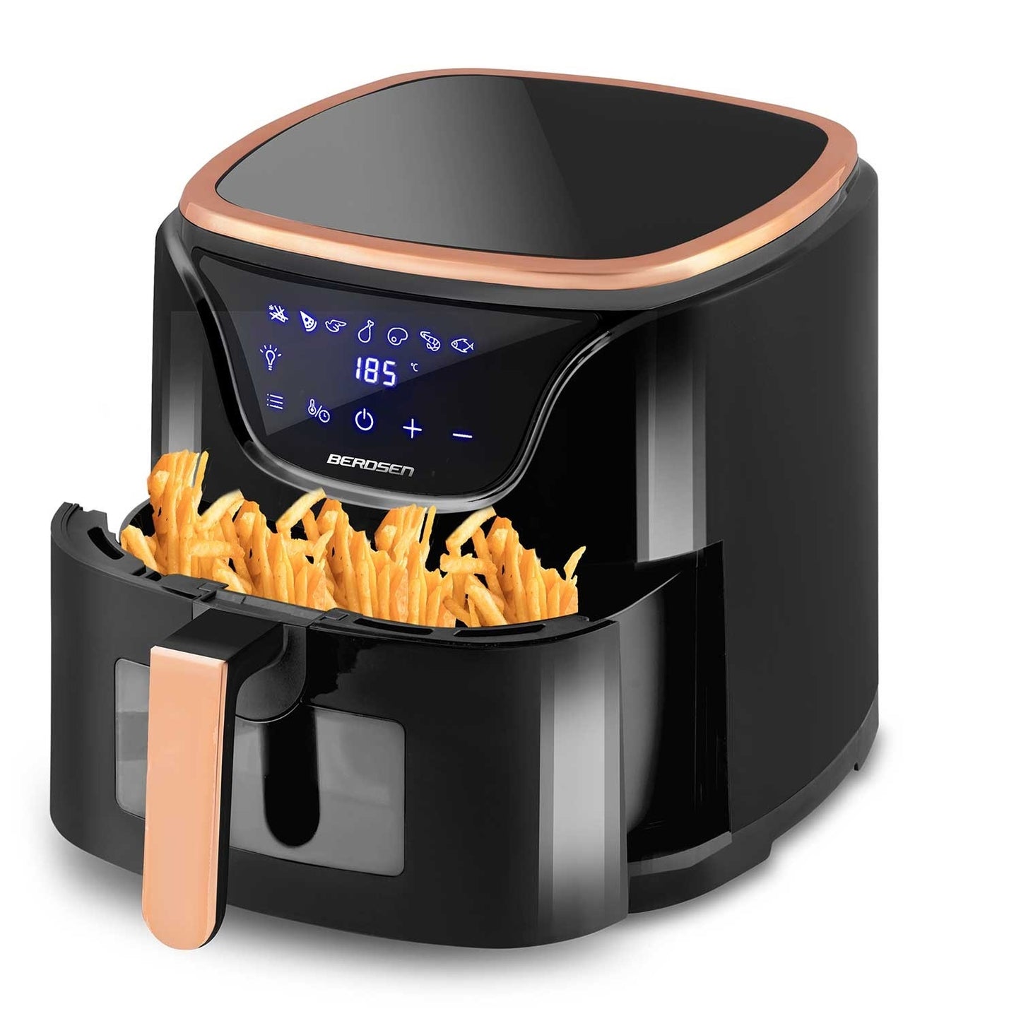 Black and gold fat-free fryer BD-652