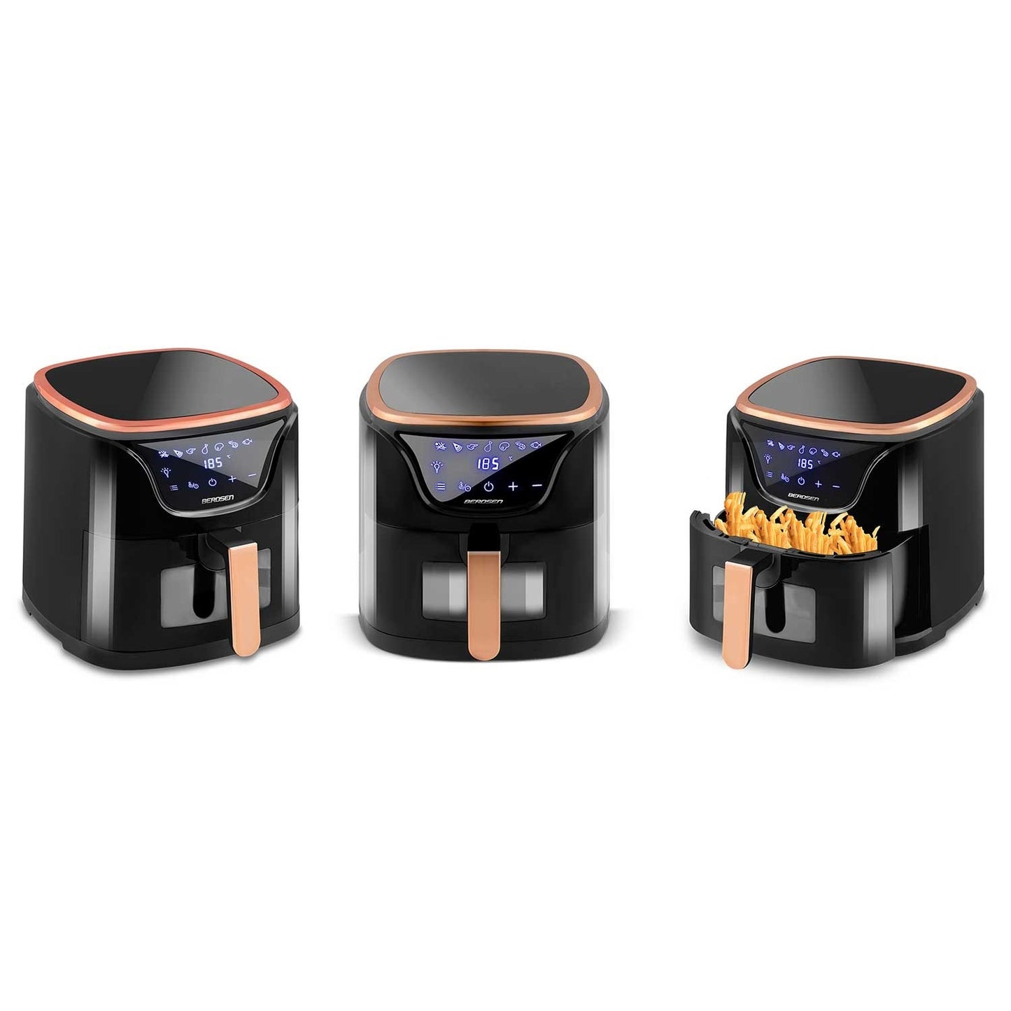 Black and gold fat-free fryer BD-652