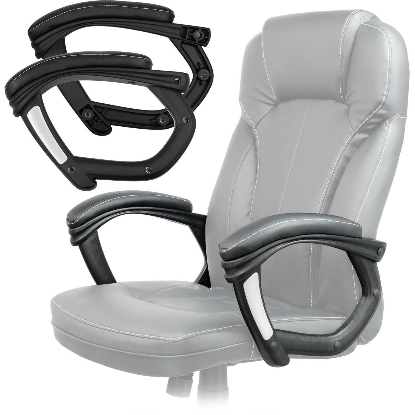 Black armrests for armchair 222