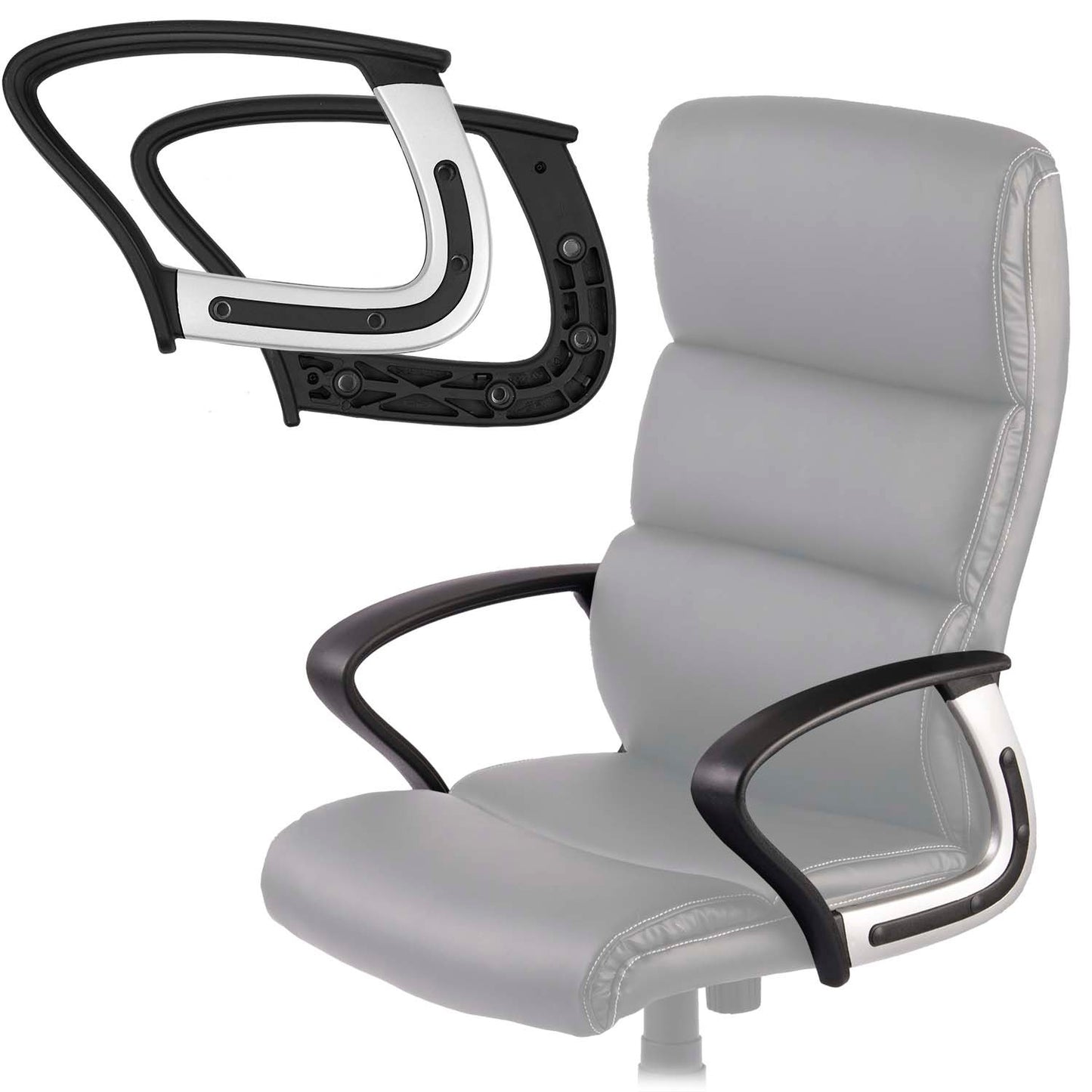 Black armrests for chair EG-228