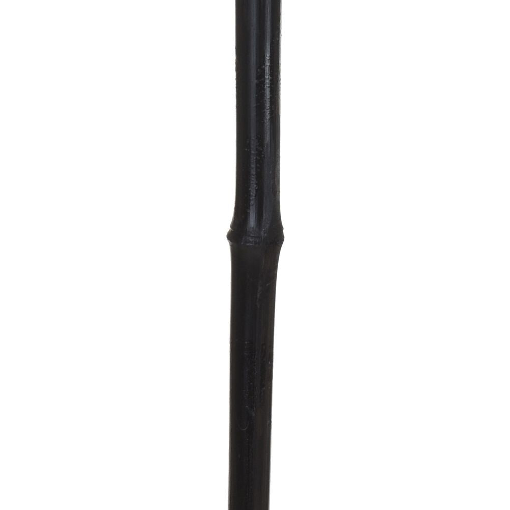 Black bamboo garden torch with kerosene flame