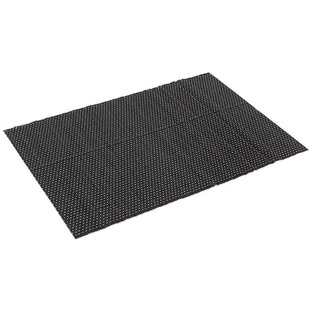 Black bamboo placemats - set of 4 rectangular