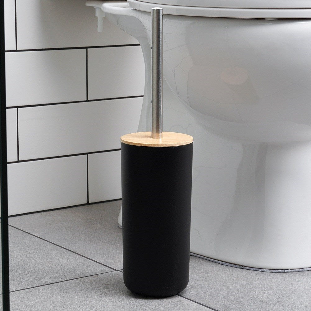 Black bathroom set, 6 pieces