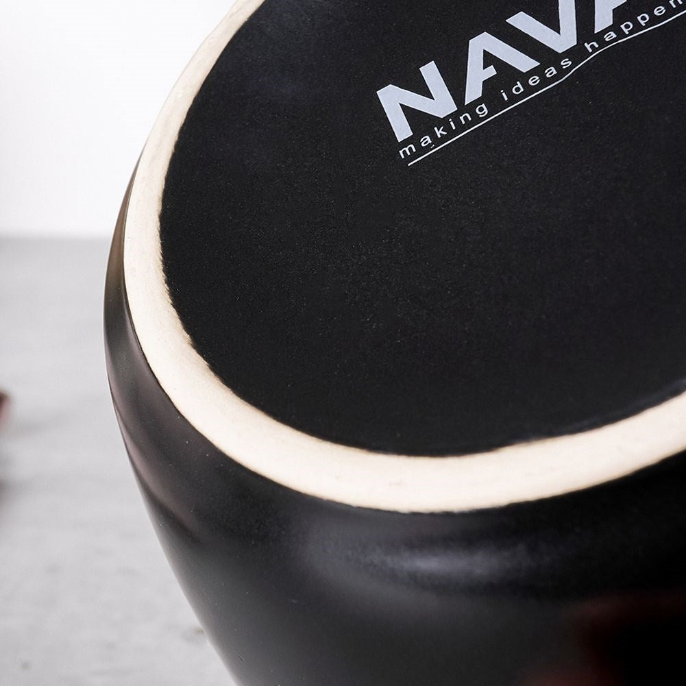 Black ceramic bowl: microwave and dishwasher safe
