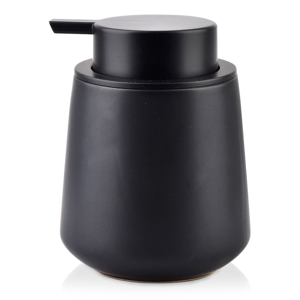 Black ceramic soap pump for kitchen and bathroom