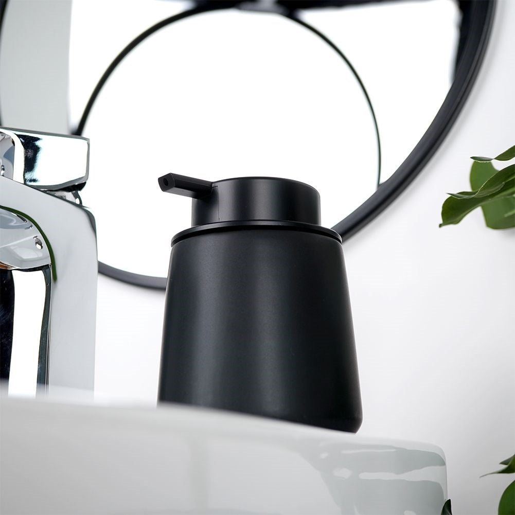 Black ceramic soap pump for kitchen and bathroom