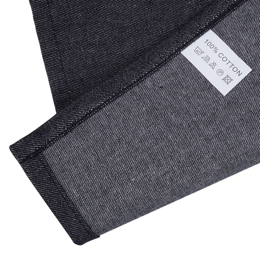 Black cotton denim apron for cooking and grilling