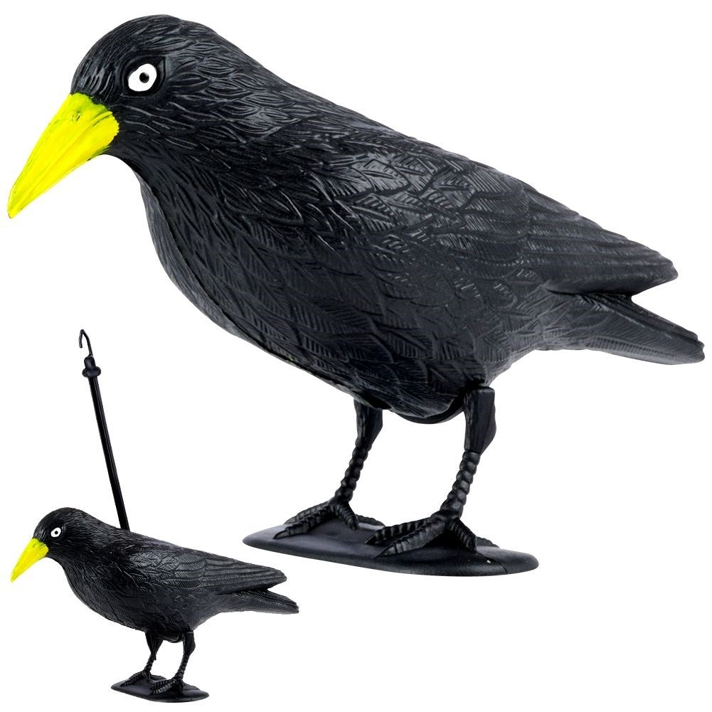 Black crow scarecrow - realistic and effective scarecrow