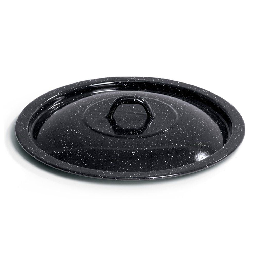 Black enamelled steel lid for 9.5L Hungarian pot